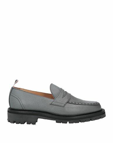 Thom Browne Man Loafers Lead Leather Cover