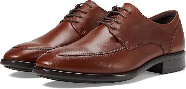 ECCO Citytray Apron Toe Tie (Cognac) Men's Shoes Cover