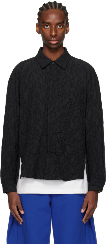 ADER error Black Patch Pocket Shirt Cover