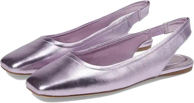 Franco Sarto Flexa Antona Slingback Ballet Flat (Light Metallic Pink Leather) Women's Flat Shoes Cover