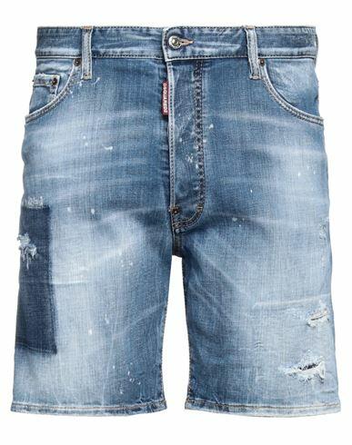 Dsquared2 Man Denim shorts Blue Cotton, Elastane Cover