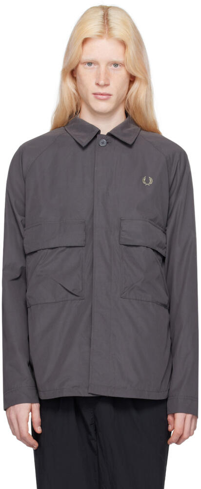 Fred Perry Gray Utility Jacket Cover