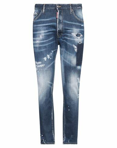 Dsquared2 Man Jeans Blue Cotton, Elastane Cover