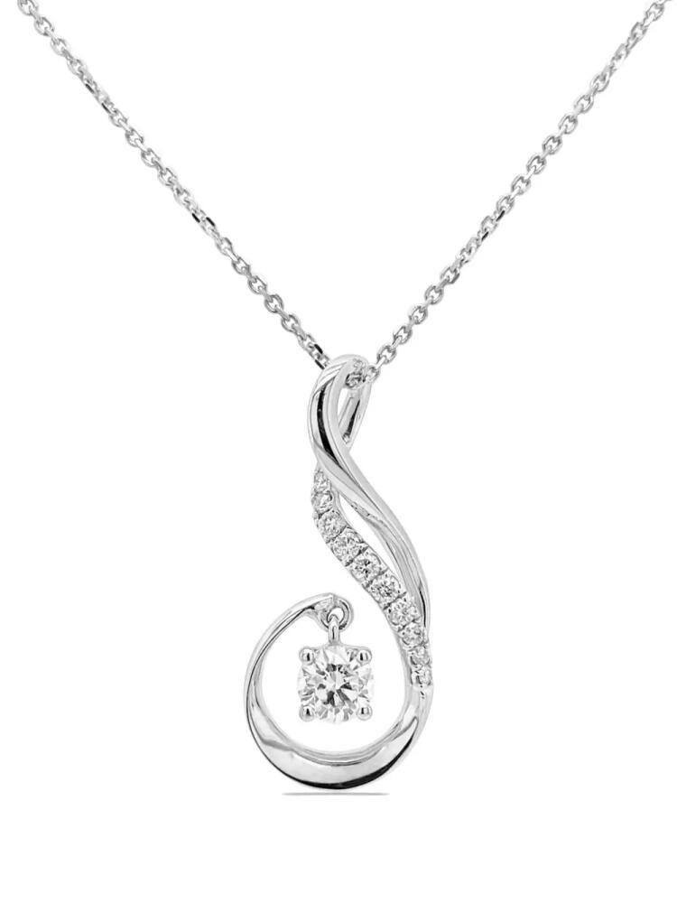 HYT Jewelry 18kt white gold diamond pendant necklace - Silver Cover