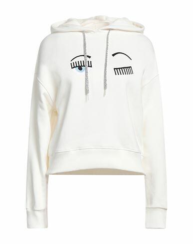 Chiara Ferragni Woman Sweatshirt White Cotton Cover