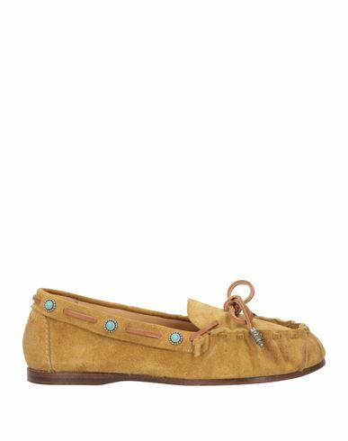 Sartore Woman Loafers Mustard Leather Cover