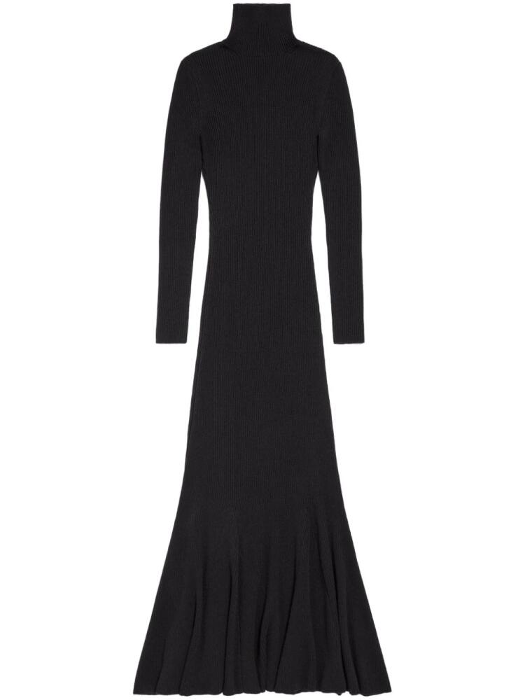 Balenciaga ribbed maxi dress - Black Cover