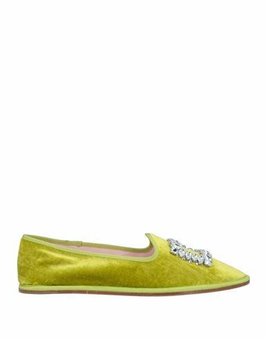 Roger Vivier Woman Loafers Acid green Textile fibers Cover