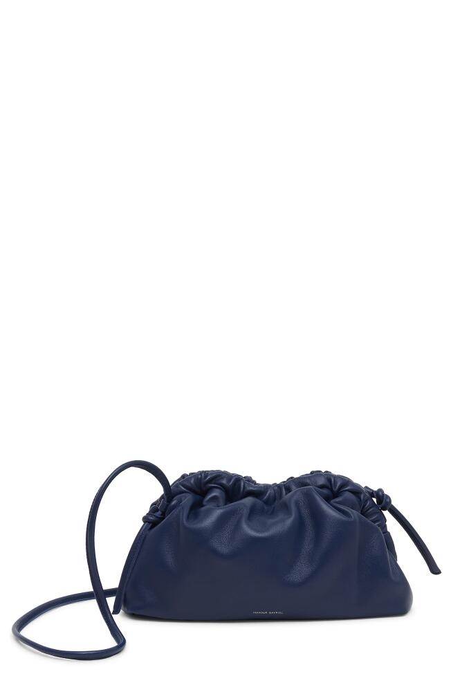 Mansur Gavriel Mini Cloud Leather Clutch in Blue Cover