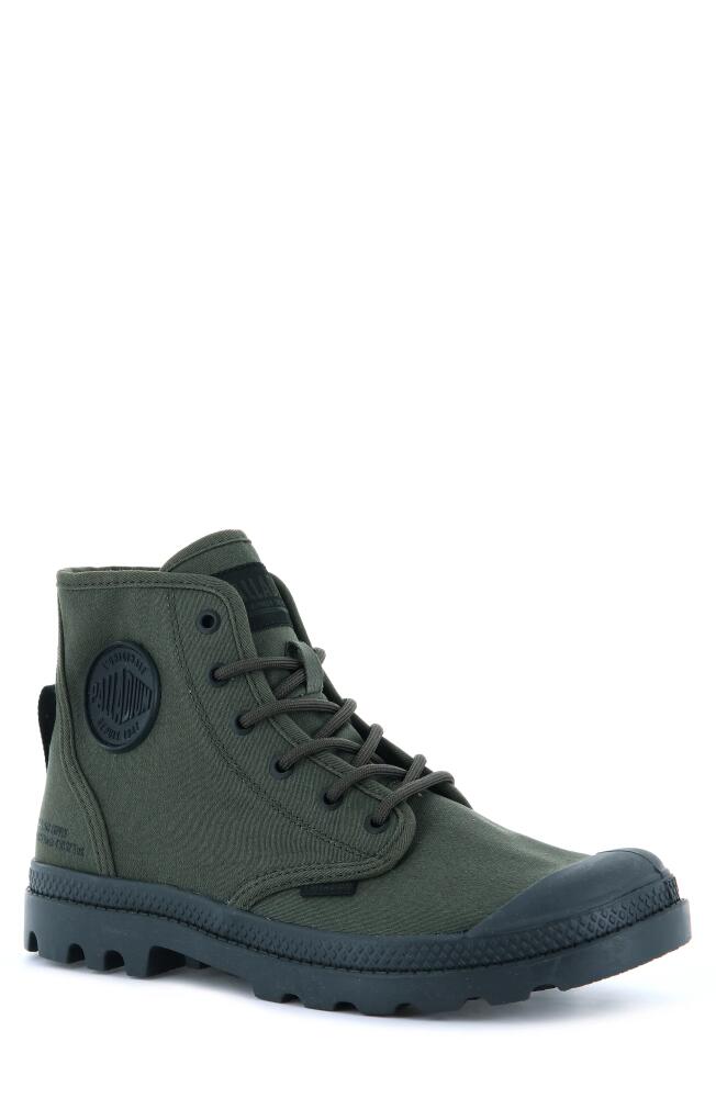 Palladium Pampa Hi HTG Supply Boot in Olive Night Cover