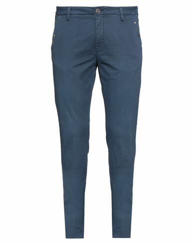 Aglini Man Pants Midnight blue Cotton, Elastane Cover