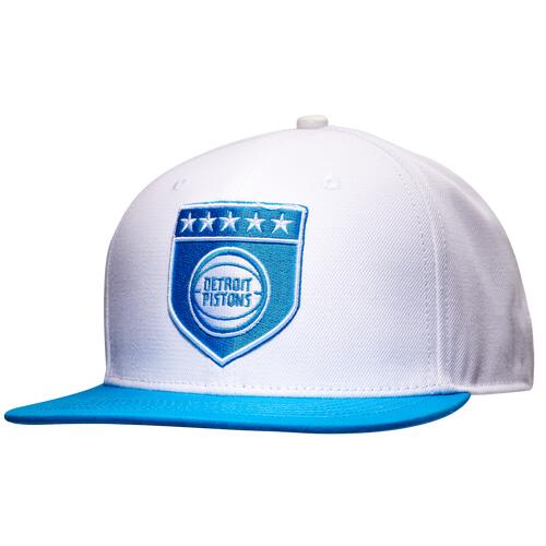 Pro Standard Mens Pro Standard Pistons Military Pinch Front Snapback Hat - Mens White/Blue Cover