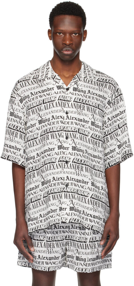 Alexander Wang White Newspaper Shirt Cover