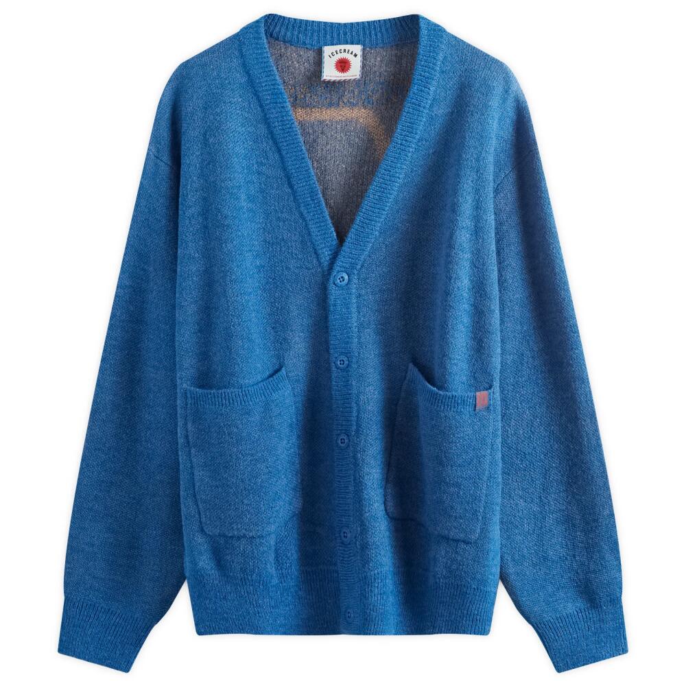 ICECREAM Men's Popsicle Knit Cardigan in Blue Cover