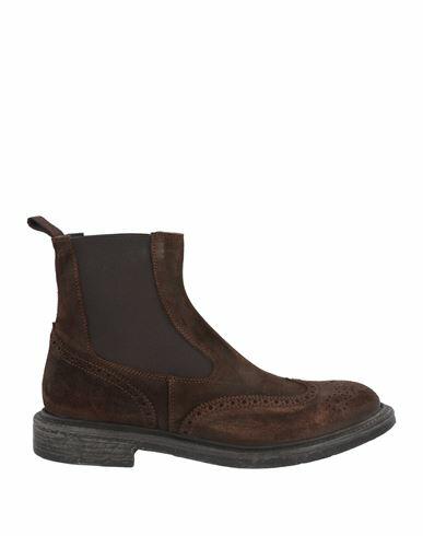 Moma Man Ankle boots Dark brown Leather Cover