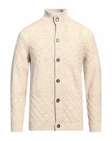 Bellwood Man Cardigan Beige Virgin Wool, Nylon Cover