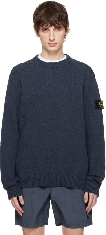 Stone Island Blue Patch Sweater Cover