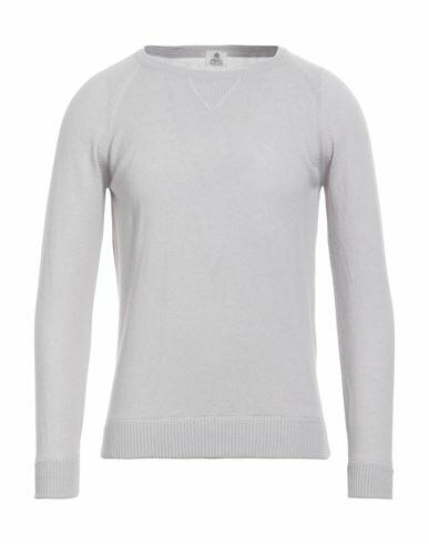 Luigi Borrelli Napoli Man Sweater Light grey Virgin Wool, Silk, Cashmere Cover