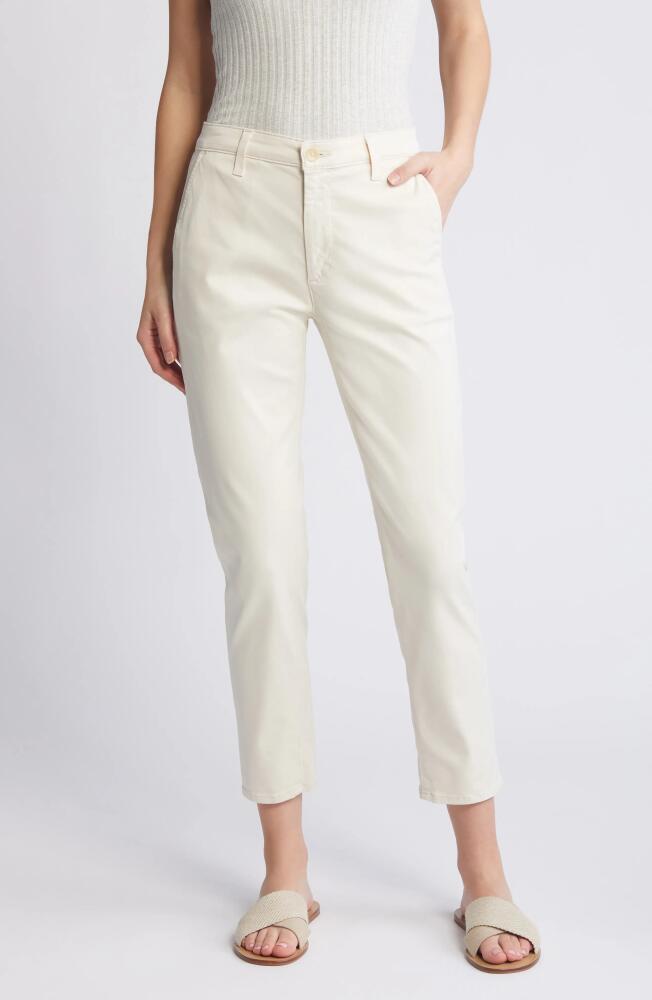 AG Caden Crop Twill Trousers in Opal Stone Cover