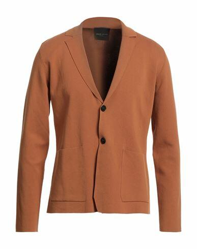 Roberto Collina Man Blazer Tan Cotton Cover