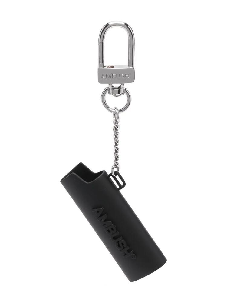 AMBUSH debossed logo-style lighter keyring - Black Cover