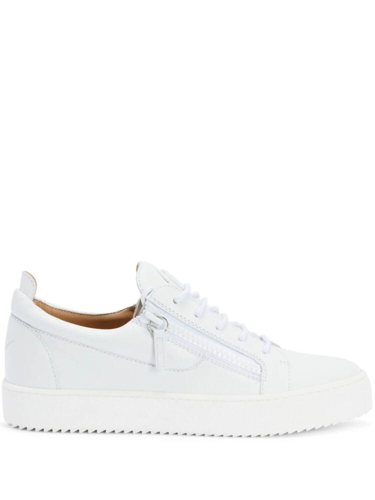 Giuseppe Zanotti Frankie tonal leather sneakers - White Cover