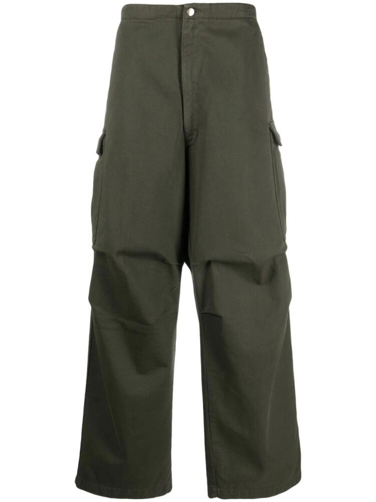 Société Anonyme Indy wide-leg cargo trousers - Green Cover