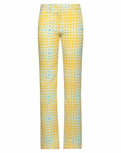 Vivetta Woman Pants Yellow Polyester, Elastane Cover