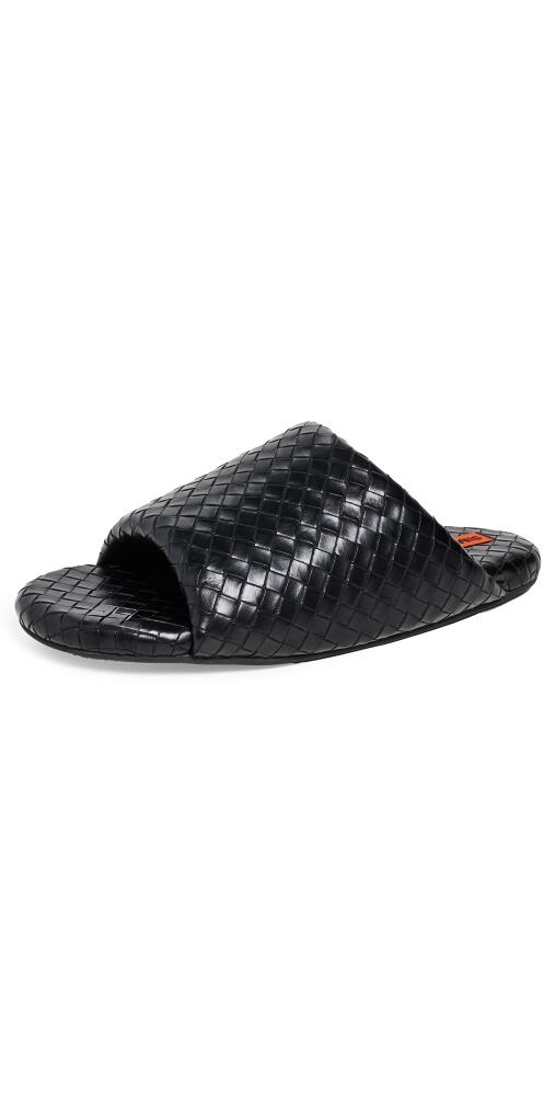 SIMONMILLER F274 Woven Bubble Slides Black Cover