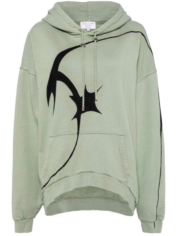 Collina Strada Star hoodie - Green Cover