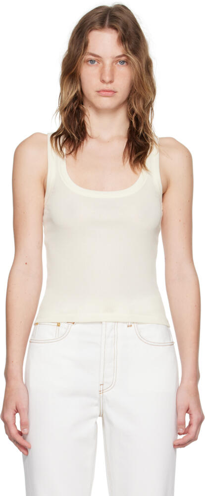 JACQUEMUS Off-White Les Classiques 'Le débardeur Gros Grain' Tank Top Cover