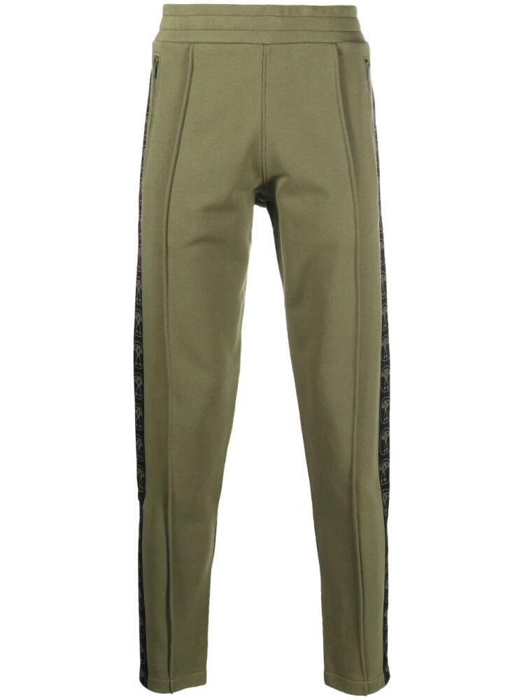 Moschino logo-print cotton track trousers - Green Cover