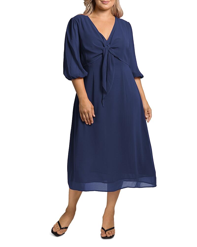 standards & practices Kenna Tie Front Midi Dress Cover