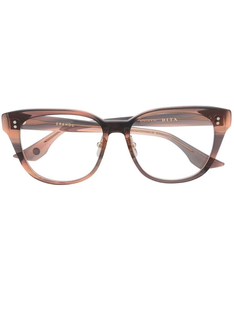 Dita Eyewear monochromatic-ombré-effect glasses - Brown Cover