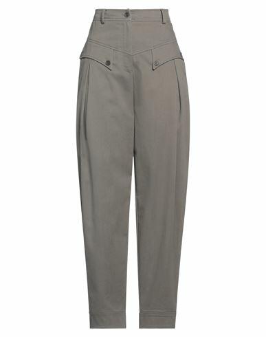 Alberta Ferretti Woman Pants Grey Cotton, Elastane Cover