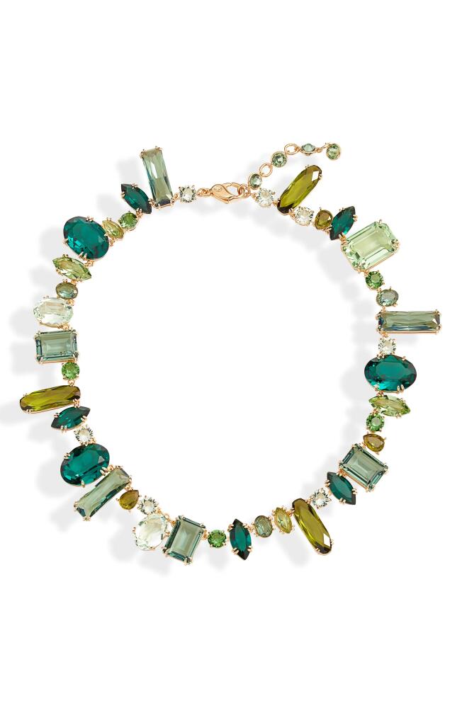 Swarovski Gema Crystal Choker Necklace in Green Multicolored Cover