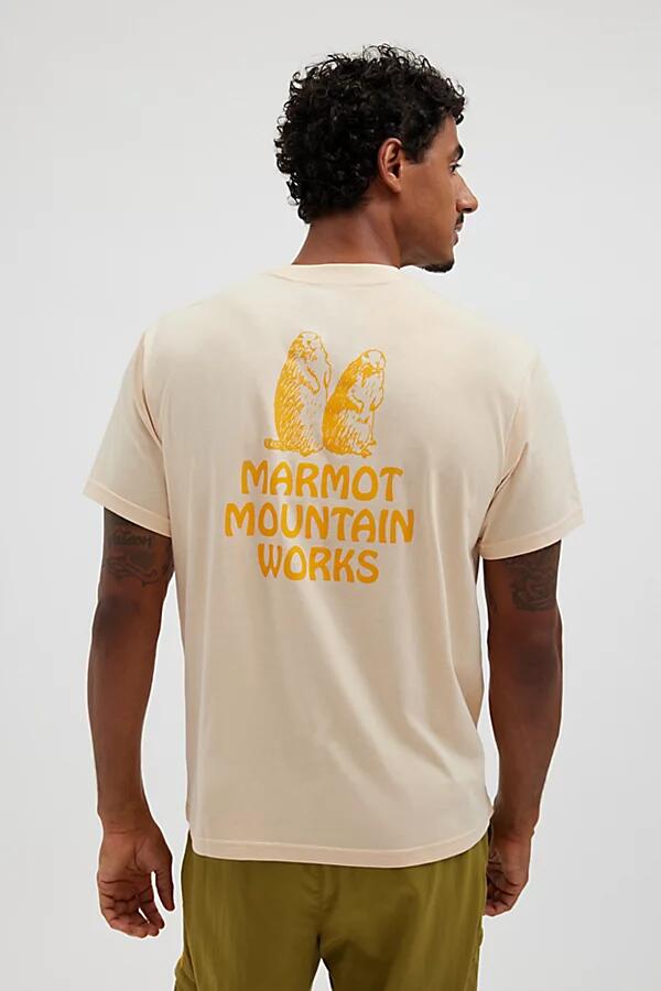 Marmot UO Exclusive Retro Tee in Light Orange Cover