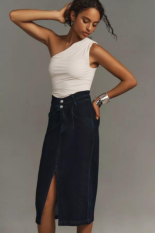 The Arden Double-Waist Midi Skirt by Pilcro Cover