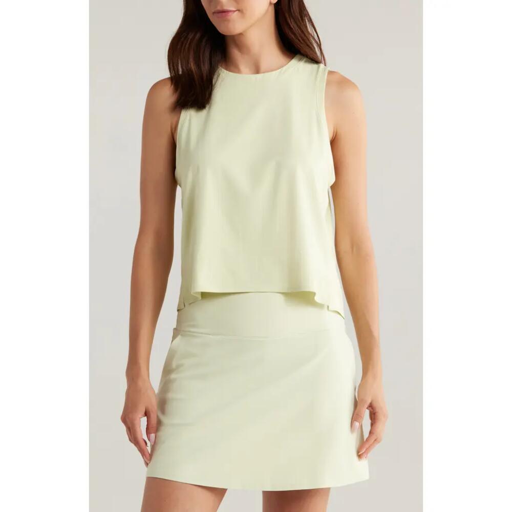 Rhone Serene Crop Performance Tank in Lime Zest Cover