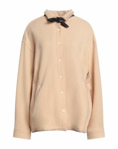 Destin Woman Shirt Sand Wool, Cashmere, Polyamide Cover