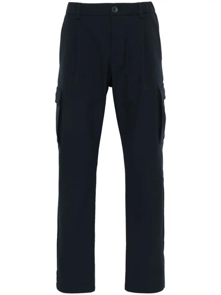 Herno stretch-design cargo pants - Blue Cover