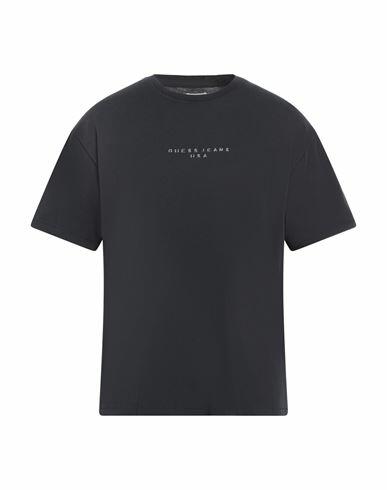 Guess Man T-shirt Black Cotton Cover