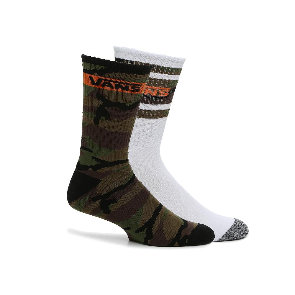 Vans Camouflage Crew Socks 2 Pack | Men's | Multicolor Camouflage Cover