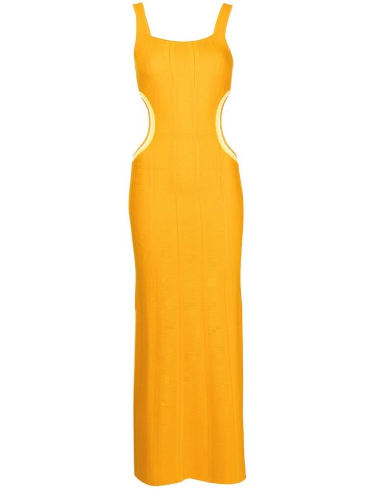 Solid & Striped The Lola cut-out dress - Orange Cover