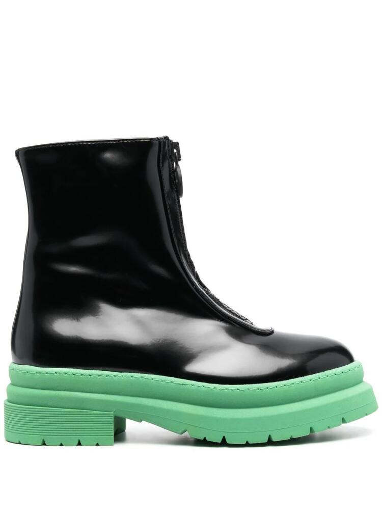 Chiara Ferragni chunky zip-up 60mm boots - Black Cover