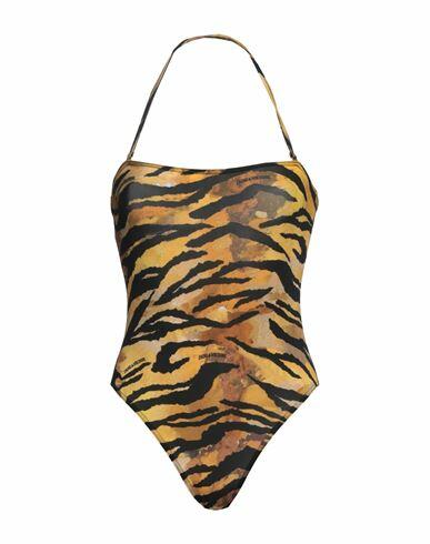 Zadig & voltaire Woman One-piece swimsuit Mustard Polyester, Elastane Cover