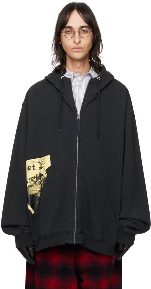 Maison Margiela Black Invitation Hoodie Cover