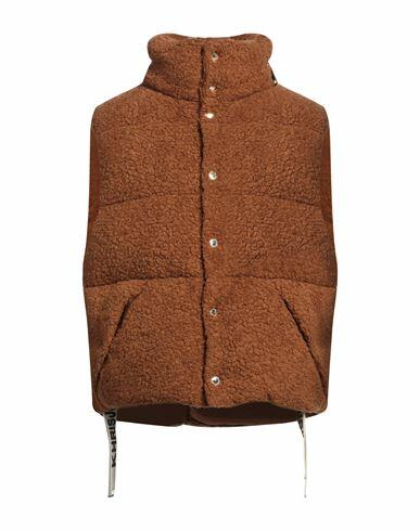 Khrisjoy Man Puffer Brown Polyacrylic, Polyester, Wool Cover