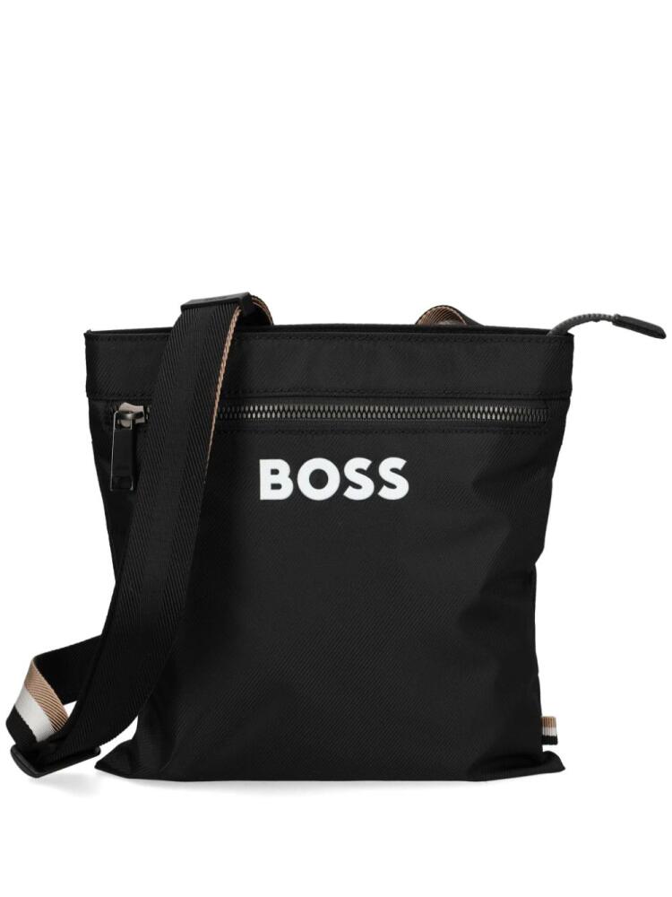 BOSS logo-print messenger bag - Black Cover