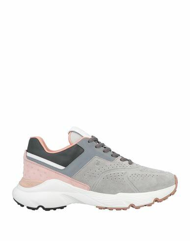 Tod's Woman Sneakers Grey Soft Leather, Textile fibers Cover